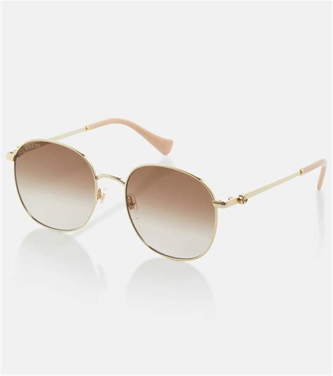 gucci round metal sunglasses|gucci limited edition bee sunglasses.